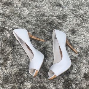 White peep toe